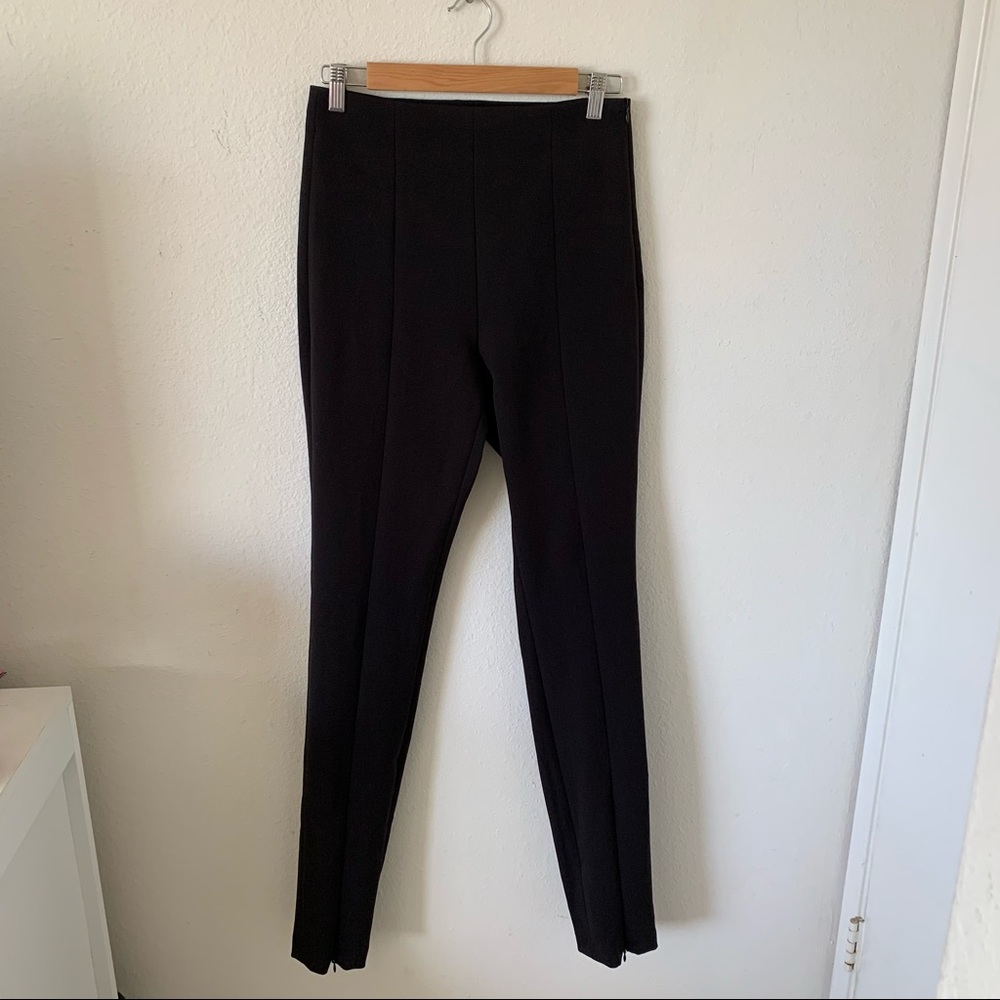 NWT Zara High Rise Skinny Pull On Trousers Ankle Zip TALL length